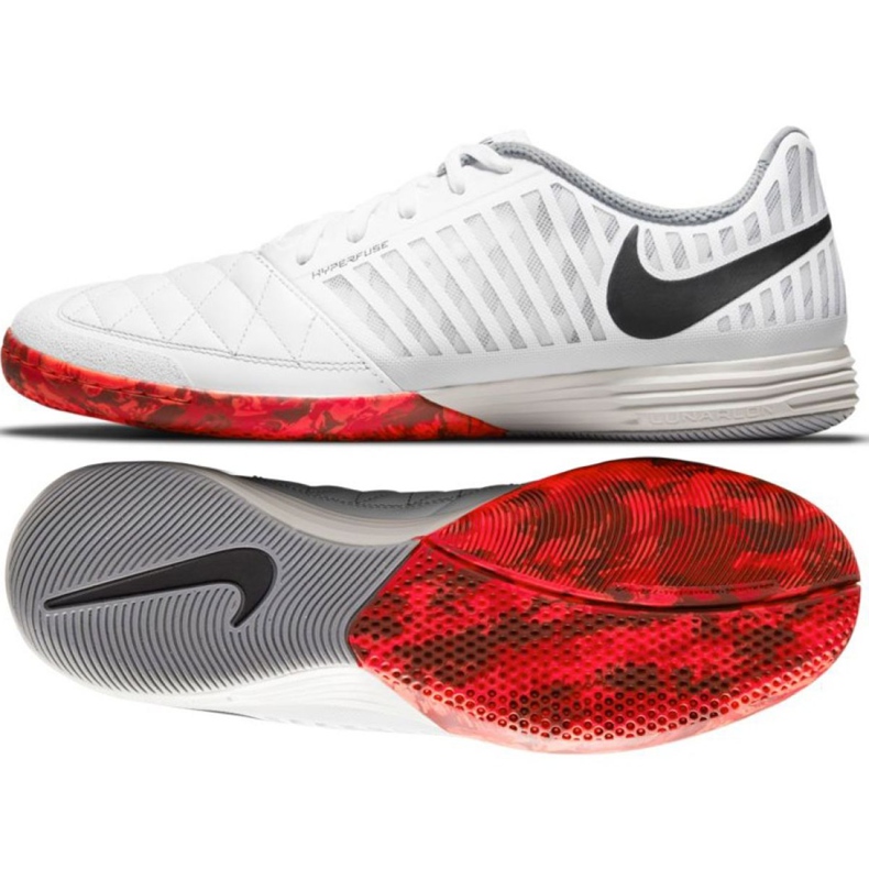 Buty piłkarskie Nike Lunargato Ii M 580456 106 białe białe