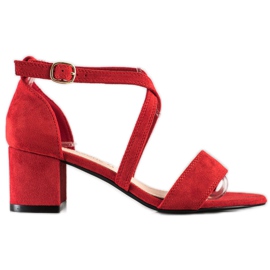 Sandały Z Paseczkami Sergio Leone czerwone
