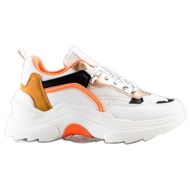 SHELOVET Modne Kolorowe Sneakersy wielokolorowe