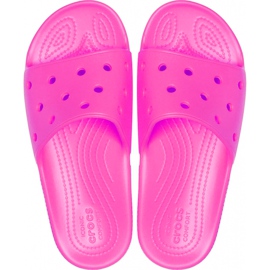 Crocs klapki damskie Classic Slide różowe 206121 6QQ