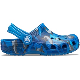 Crocs dla dzieci Classic Shark Clog niebieskie 206147 4KI