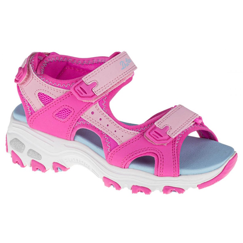 Sandały Skechers D'Lites Jr 664133L-HPMT różowe