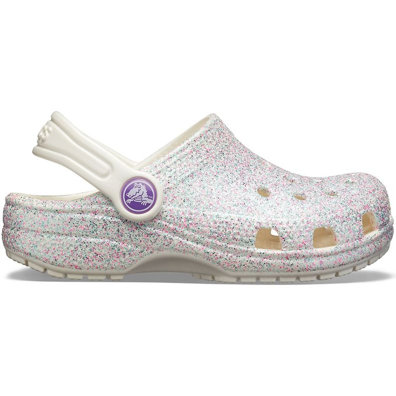 Crocs dla dzieci Classic Glitter Clog kolorowe 205441 159 wielokolorowe