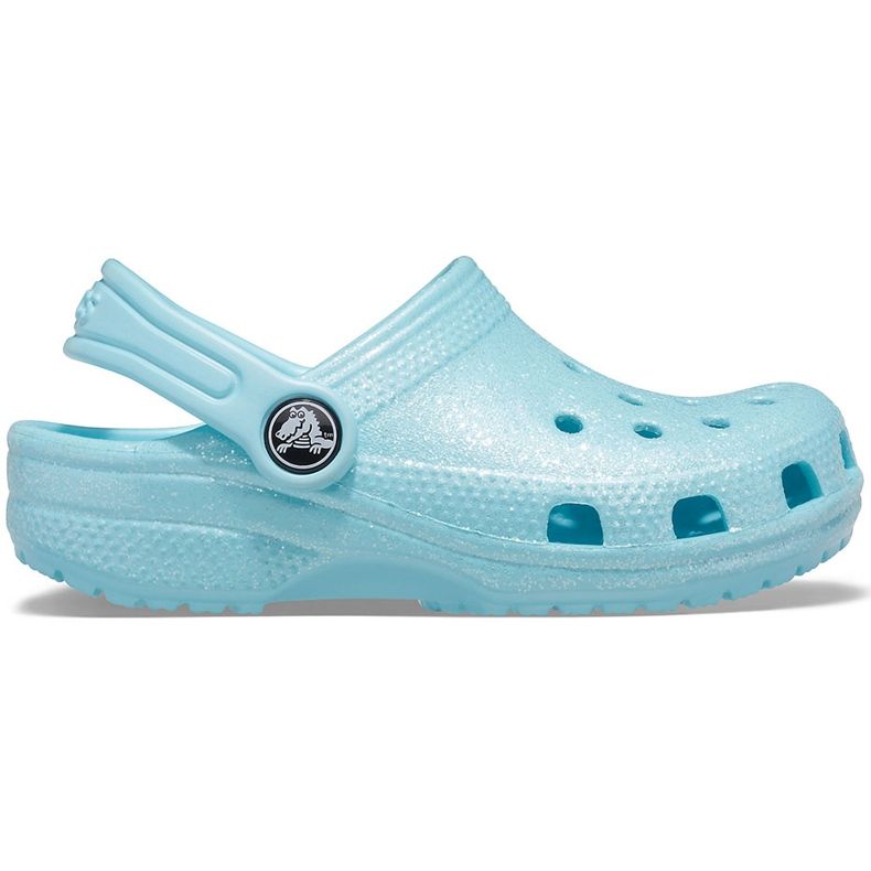 Crocs dla dzieci Classic Glitter Clog niebieskie 205441 4O9