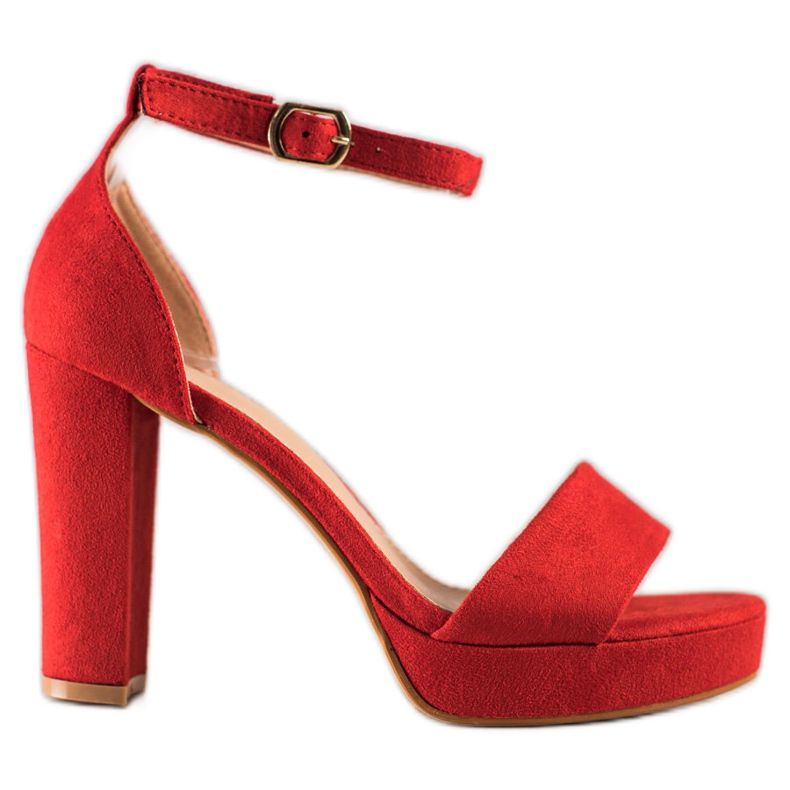 Weide Czerwone Sandały Na Słupku