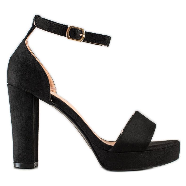 Weide Czarne Sandały Na Słupku