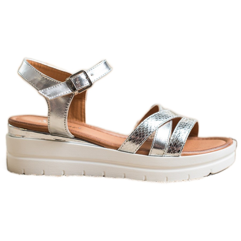 Seastar Sandały Na Platformie srebrny