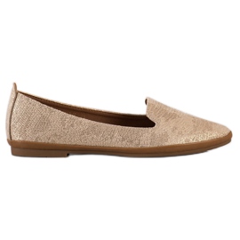 Sergio Leone Beżowe Lordsy Snake Print beżowy