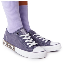 Damskie Trampki Big Star HH274114 Granatowe niebieskie