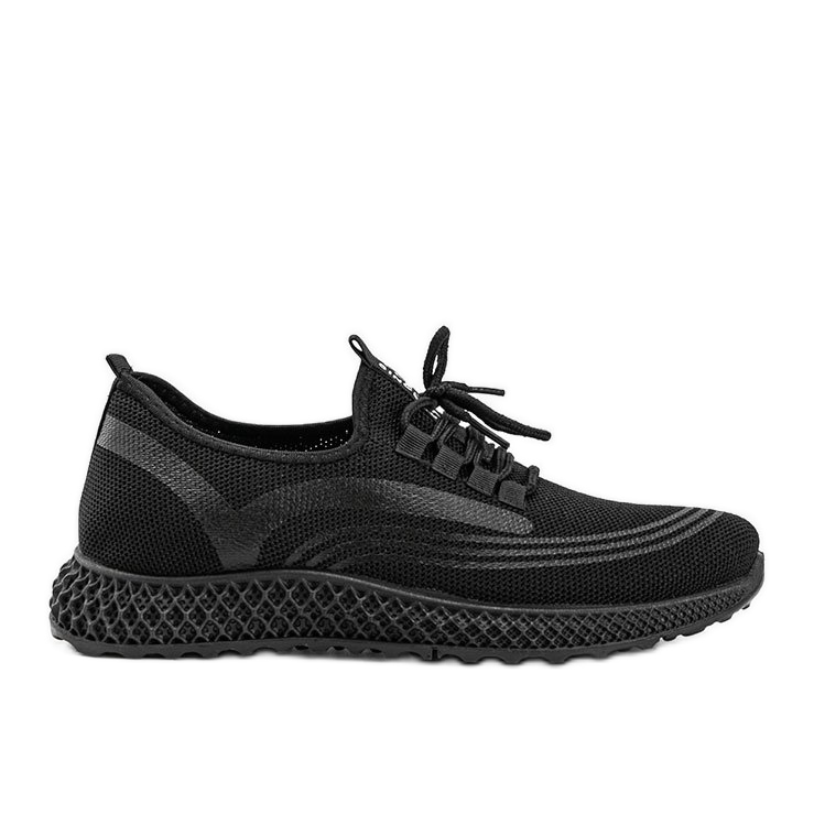 Czarne męskie obuwie sportowe casual Keven