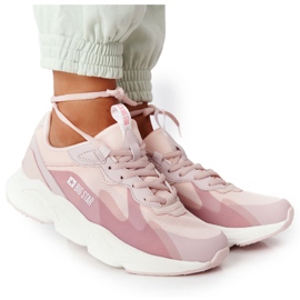 Damskie Sportowe Buty Memory Foam Big Star HH274811 Różowe