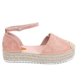 Espadryle sandałki różowe 2138 Pink