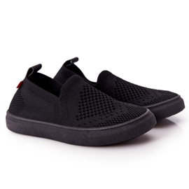 Dziecięce Wsuwane Tenisówki Slip-On Big Star HH374107 Czarne