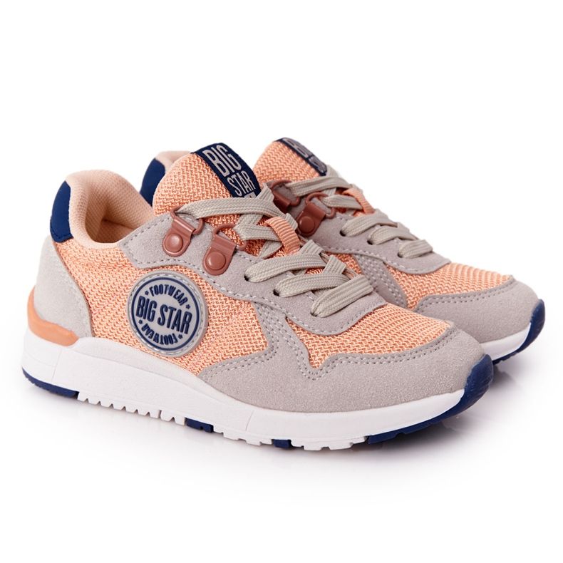 Dziecięce Sportowe Buty Memory Foam Big Star HH374180 Pomarańczowe