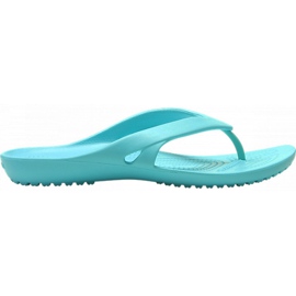 Crocs klapki damskie Kadee Ii Flip W turkusowe 202492 40M niebieskie