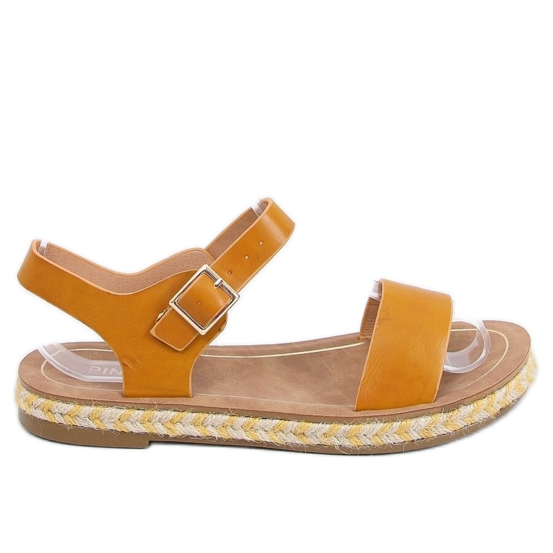 Sandałki espadryle miodoweTH005 Yellow żółte
