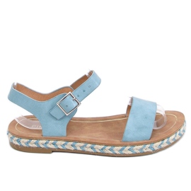 Sandałki espadryle niebieskie TH005 Blue