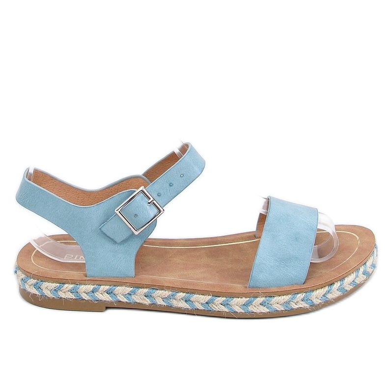 Sandałki espadryle niebieskie TH005 Blue