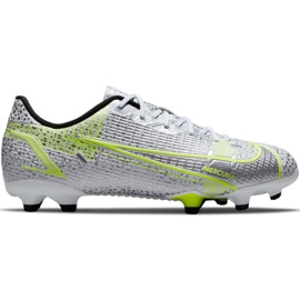 Buty piłkarskie Nike Mercurial Vapor 14 Academy FG/MG Junior CV0811 107 srebrny