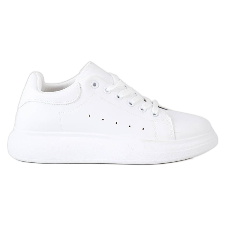 SHELOVET Białe Trampki Na Platformie