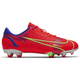 Buty piłkarskie Nike Mercurial Vapor 14 Academy FG/MG Junior CV0811 600 czerwone czerwone