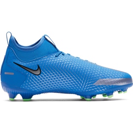 Buty piłkarskie Nike Phantom Gt Academy Df FG/MG Junior CW6694 400 niebieskie niebieskie