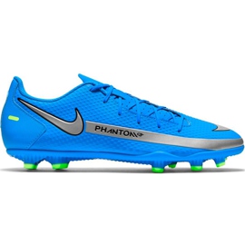 Buty piłkarskie Nike Phantom Gt Club FG/MG CK8459 400 niebieskie niebieskie