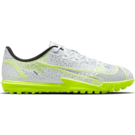 Buty piłkarskie Nike Mercurial Vapor 14 Academy Tf Junior CV0822 107 srebrny