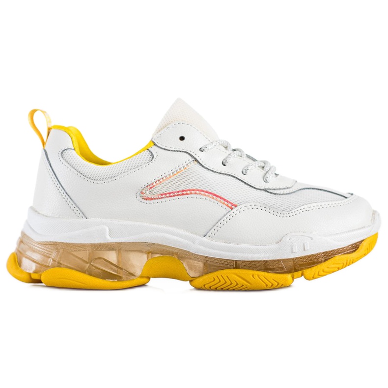 Goodin Sneakersy Ze Skóry białe