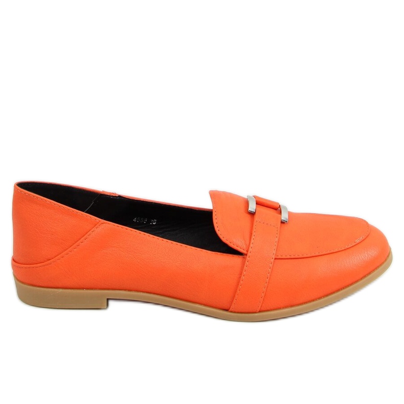 Mokasyny damskie pomarańczowe 4585 Orange
