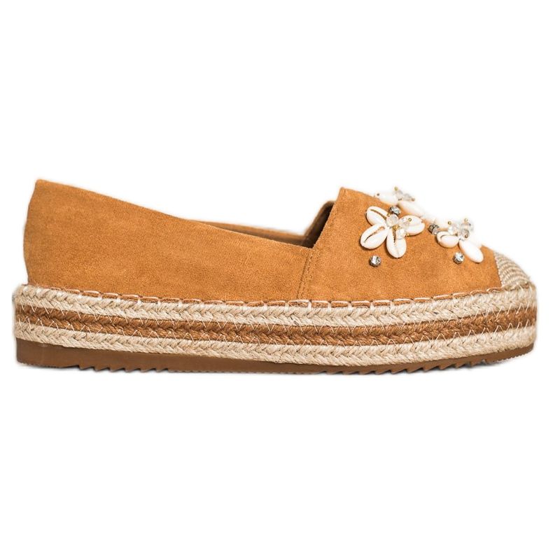 Seastar Espadryle Z Muszelkami brązowe