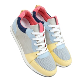 Buty sportowe wielokolorowe B0-546 Blue