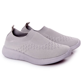 EVE Dziecięce Sportowe Buty Slip-On Szare School Trip