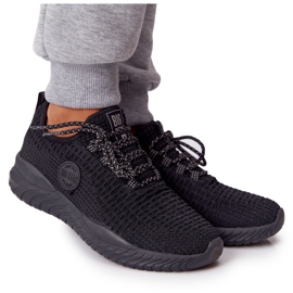 Damskie Sportowe Buty Memory Foam Big Star HH274298 Czarne