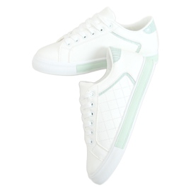 Trampki damskie biało-niebieskie A88-86 Blue białe