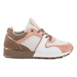 SHELOVET Stylowe Kolorowe Sneakersy wielokolorowe