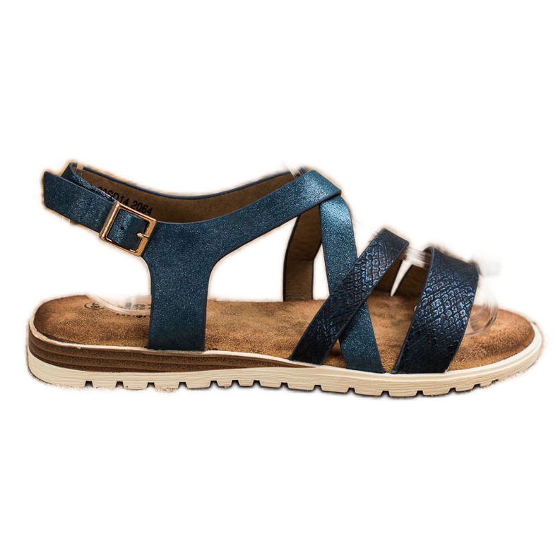 Evento Niebieskie Sandały Z Eko Skóry