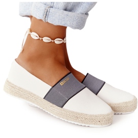 Espadryle Na Plecionej Podeszwie Big Star HH274480 Białe