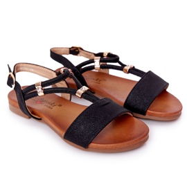 Dziecięce Sandały S.Barski Comfort Czarne