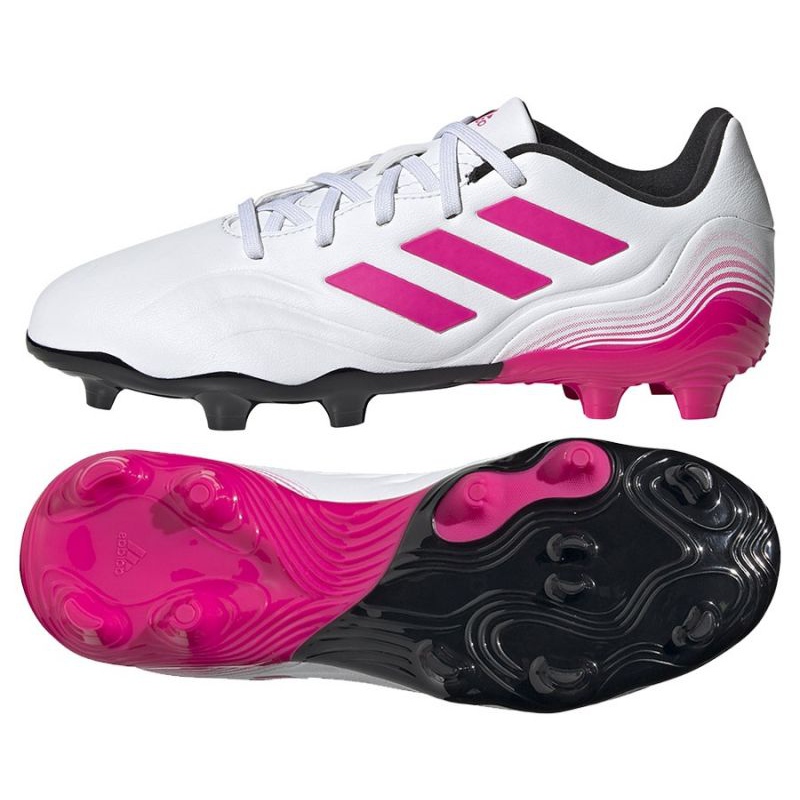 Buty piłkarskie adidas Copa Sense.3 Fg Jr FX1986 granatowy, biały, różowy białe
