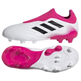 Buty piłkarskie adidas Copa Sense.3 Fg Ll Jr FX1983 granatowy, biały, różowy białe