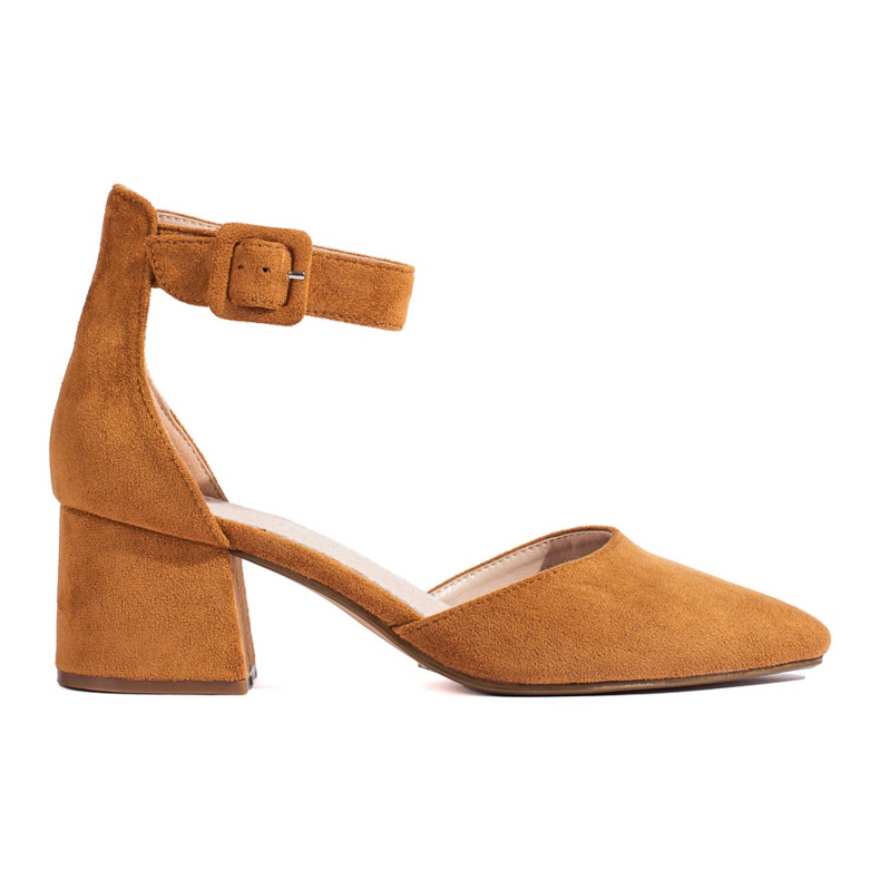 Goodin Czółenka Ze Sprzączką brązowe