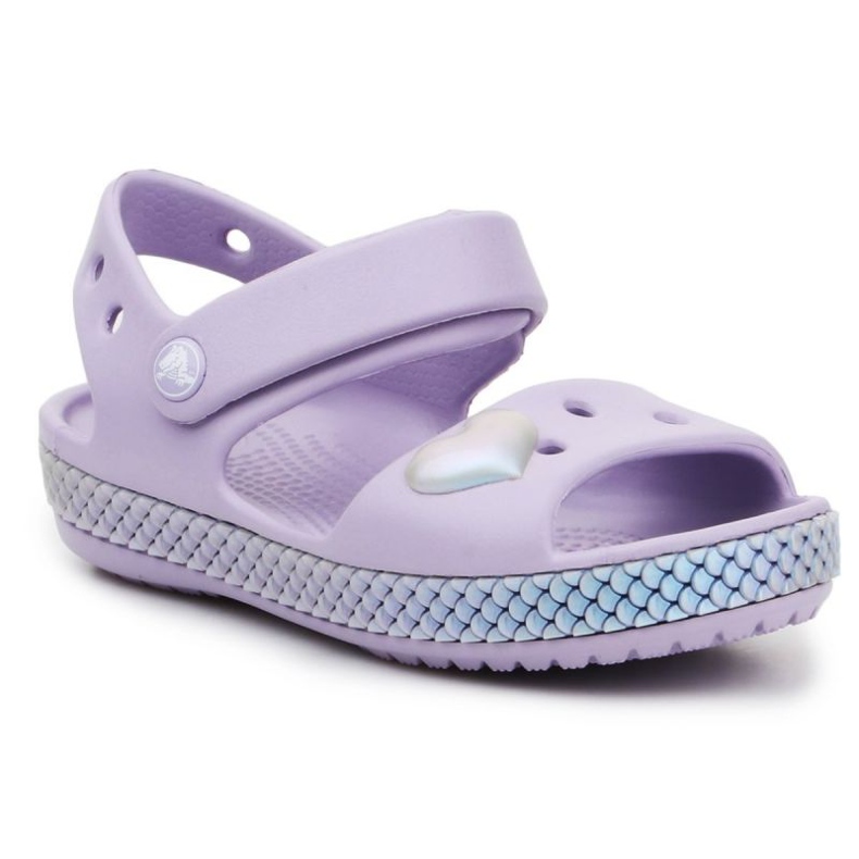Sandały Crocs Crocband Imagination Sandal Ps K 206145-530 fioletowe