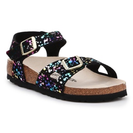 Sandały Birkenstock Rio Kids 1019707 czarne żółte
