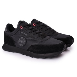 Męskie Sportowe Buty Memory Foam Big Star HH174250 Czarne