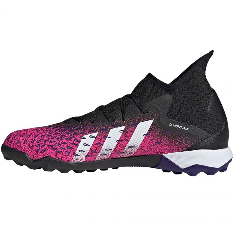 Buty piłkarskie adidas Predator Freak.3 Tf M FW7517 biały, czarny, różowy czarne
