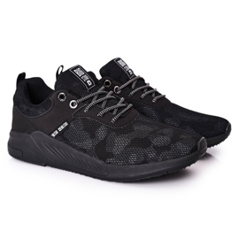 Męskie Sportowe Buty Memory Foam Big Star HH174141 Czarne