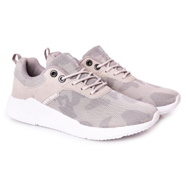 Męskie Sportowe Buty Memory Foam Big Star HH174139 Szare