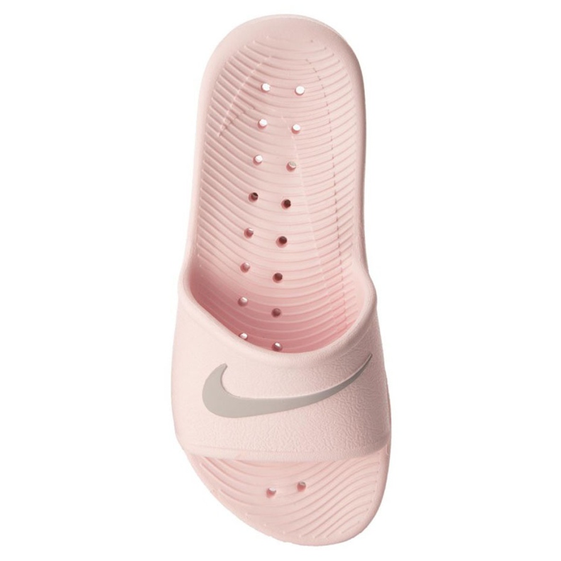 Klapki damskie Nike Kawa Shower różowe 832655 601 szare