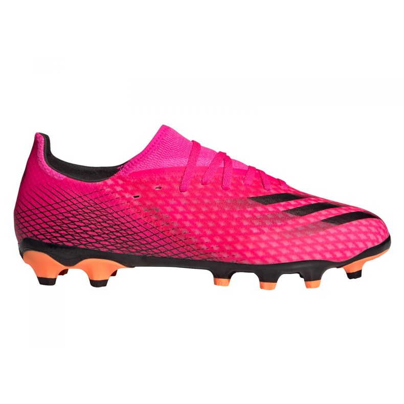 Buty piłkarskie adidas X Ghosted.3 Mg M FW6973 różowe grafitowy, różowy
